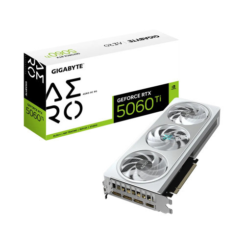 VGA GIGABYTE GeForce RTX 5060 Ti AERO OC 8GB GDDR7 (GV-N506TAERO OC-8GD)