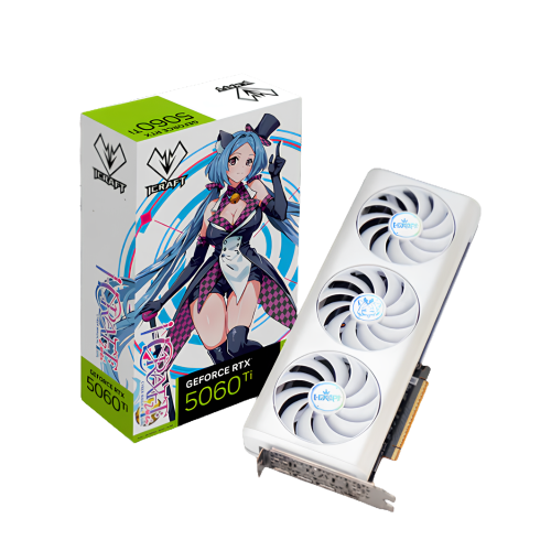 VGA MAXSUN GeForce RTX 5060 Ti iCraft OC 16G AIGA White | 16GB GDDR7 (3 Fan| Trắng)