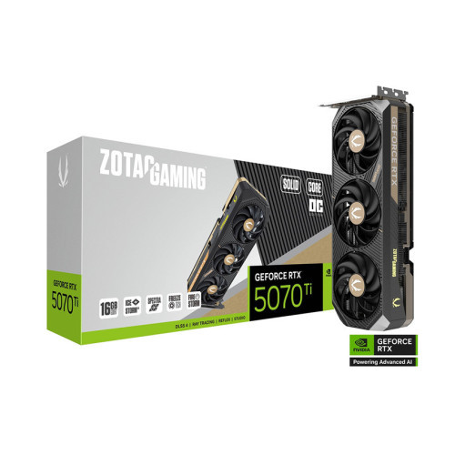 VGA ZOTAC GAMING GeForce RTX 5070 Ti 16GB SOLID CORE OC GDDR7