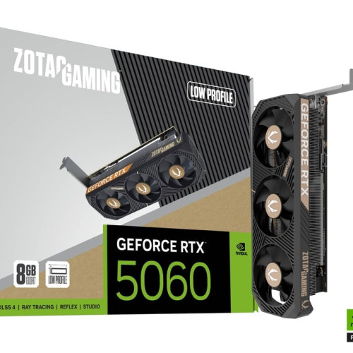 VGA ZOTAC GAMING GeForce RTX 5060 Low Profile – 8GB GDDR7