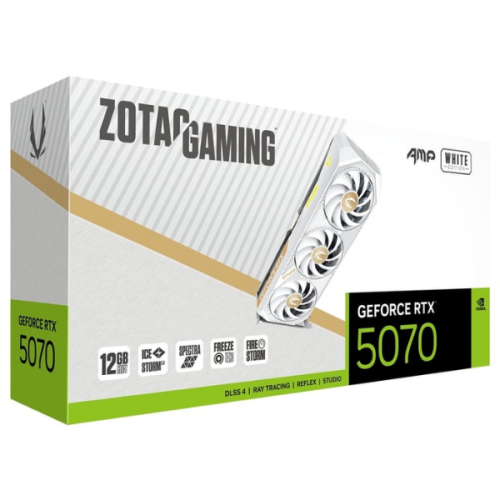 VGA ZOTAC GAMING GEFORCE RTX 5070 AMP WHITE ED 12GB GDDR7