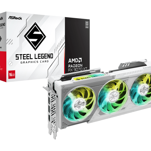 VGA (AMD)  ASRock Radeon RX 9070 XT Steel Legend 16GB GDDR6 (RX9070XT SL 16G)