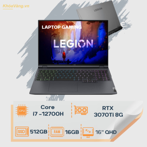 Lenovo Legion 5 Pro 2022 | Core i7 -12700H | RAM 16G DDR5 | RTX 3070Ti 8G | SSD 512G |  16 inch QHD 165Hz | NEW 100% Fullbox
