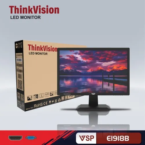 Màn hình vi tính LCD 19” VSP - E1918	| TN | 1440 x 900 | 60Hz | 5ms | 16:9 aspect ratio | 8-bit color | không loa | NEW Fullbox Chính hãng