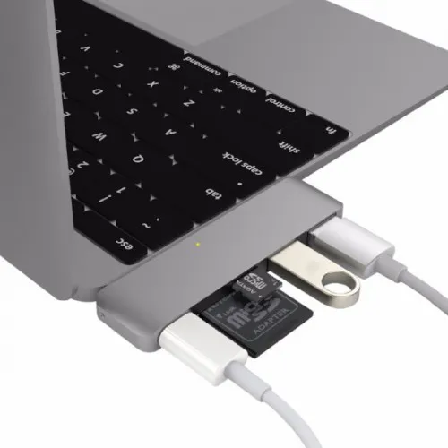 HyperDrive USB-C 5-in-1 Hub with Pass Through Charging
