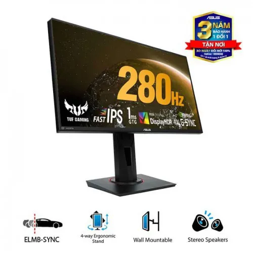 Màn hình LCD 27” Asus VG279QM TUF Gaming FHD IPS 280Hz 1ms HDR G-Sync Chính Hãng (New Full Box)