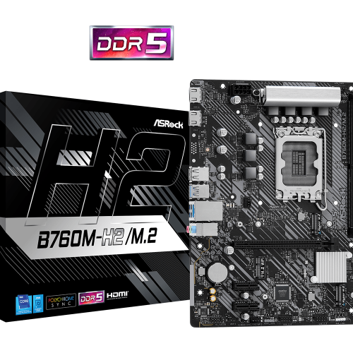 Mainboard (Intel) ASRock B760M-H2/M.2 D5