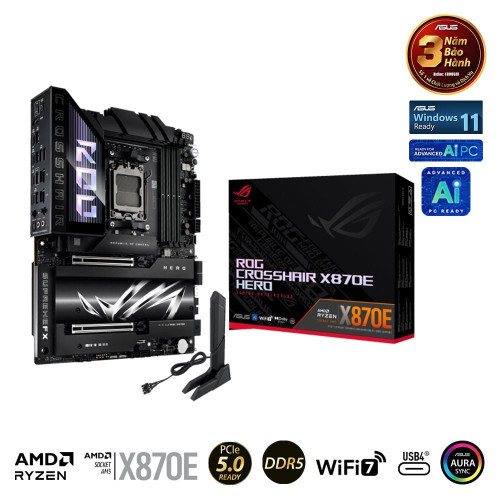 Mainboard (AMD) ASUS ROG CROSSHAIR X870E HERO (DDR5)