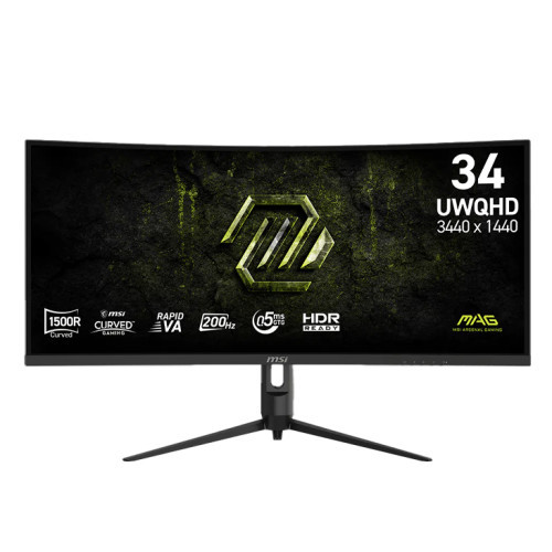 Màn hình Gaming 2K MSI MAG 342CQRF E20 (34 inch, UWQHD, Rapid VA, 200Hz, 0.5ms, Cong 1500R)