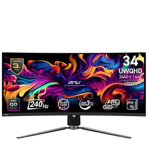 Màn hình cong MSI MPG 341CQPX QD-OLED 34inch QD-OLED 2K 240Hz chuyên game