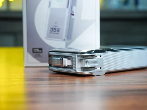 Củ sạc kiêm PIN dự phòng 3-in-1 Movespeed MSP13 | 35W | 10000mAh | Bạc