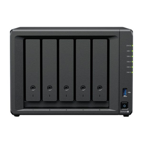 Bộ lưu trữ mạng Synology DS1525+ 5-bay Plus series model (up to 15-bay) with AMD Ryzen V1500B, 8 GB DDR4, 3Y WTY