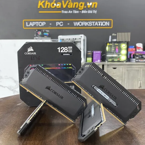 Ram Corsair Dominator Platinum RGB DDR4 128GB(32Gb x 4) bus 3200MHz