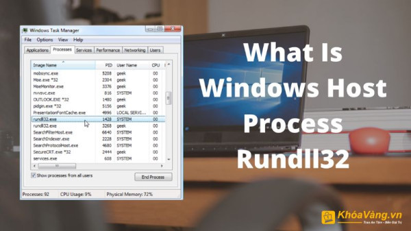 Làm cách nào để kiểm tra process rundll32.exe trên hệ điều hành Windows 10, 8, 7 và Vista?
