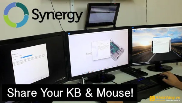 Cách 2 PC dùng chung 1 màn hình thông qua phần mềm Synergy KVM