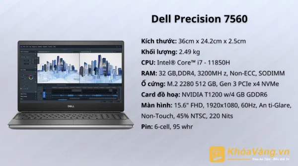 Cấu hình Dell Precision 7560