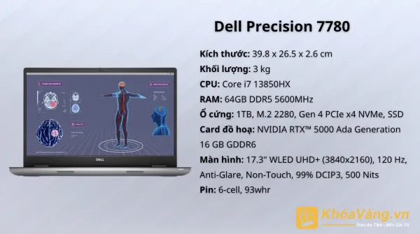 Cấu hình Dell Precision 7780