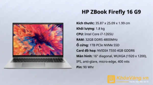 Cấu hình HP ZBook Firefly 16 G9