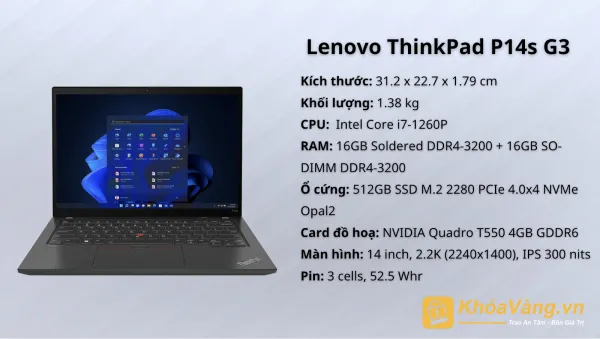 Cấu hình Lenovo ThinkPad P14s G3