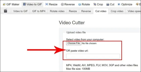 Cách cắt video online trên máy tính win 10 bằng Resize animated GIF
