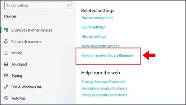 Cách chuyển file thông qua Bluetooth