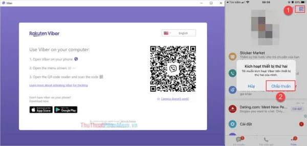 Cách khôi phục tin nhắn Viber trên PC thông qua mã QR
