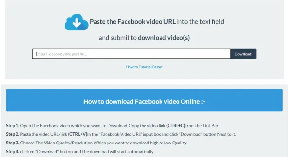 Cách tải video từ facebook về laptop bằng Filevid
