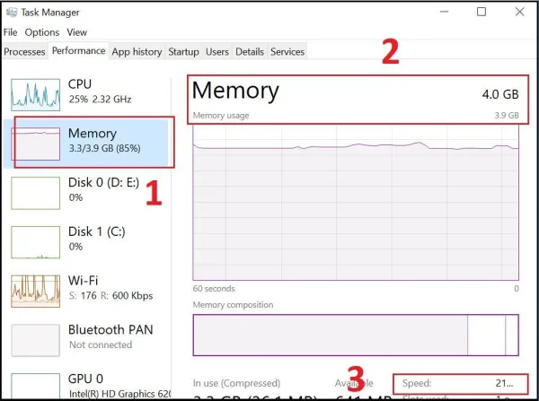 Kiểm tra cấu hình máy tính bằng mục Task Manager