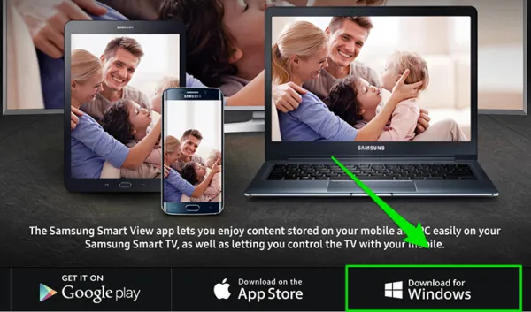 Cách kết nối laptop với tivi samsung bằng Samsung Smart View