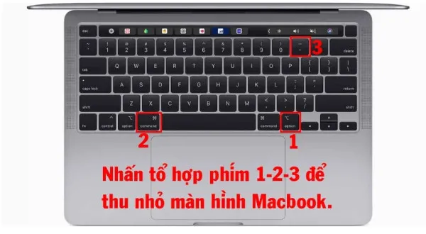 Cách thu nhỏ màn hình laptop Macbook