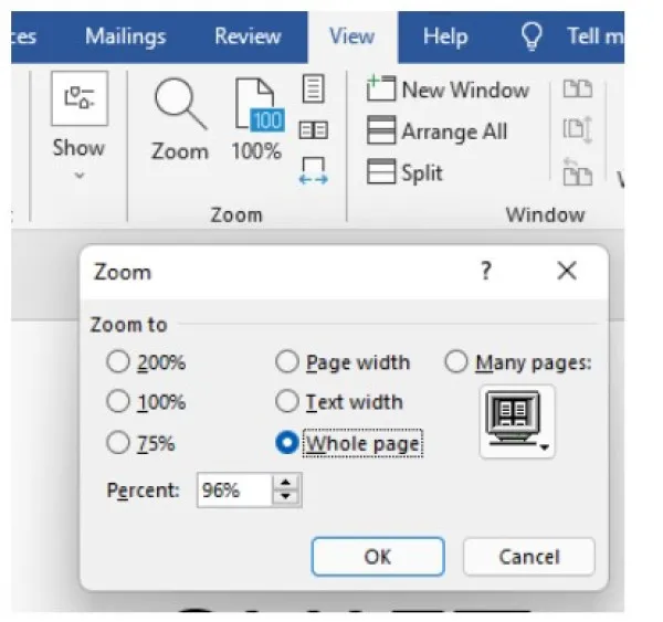 Cách thu nhỏ màn hình laptop trong Word, PowerPoint và Excel