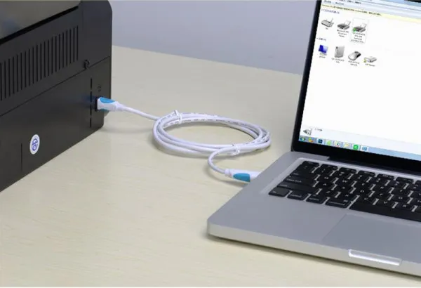 Kết nối máy in với laptop qua cổng usb bằng dây