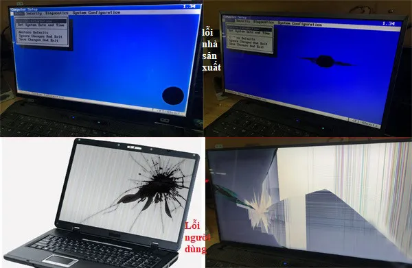 Nguyên nhân khiến màn hình laptop bị chảy mực 