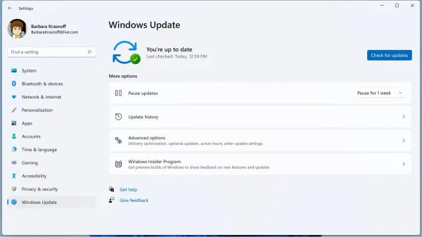  Nhấn Windows + I để vào cài đặt. Nhấp vào Windows Update