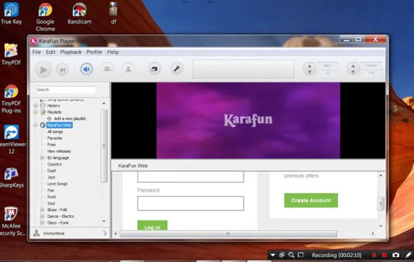 Phần mềm hát karaoke offline trên laptop - KaraFun Player