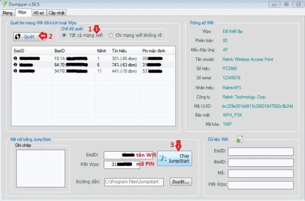 Tải phần mềm bắt wifi cho máy tính bàn Dumpper miễn phí
