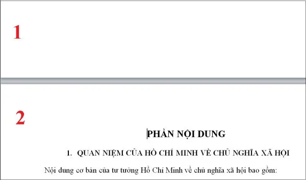 1 phần là từ vị trí con trỏ cho đến hết văn bản