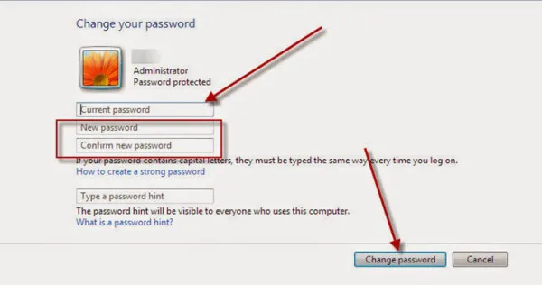 Change Password 