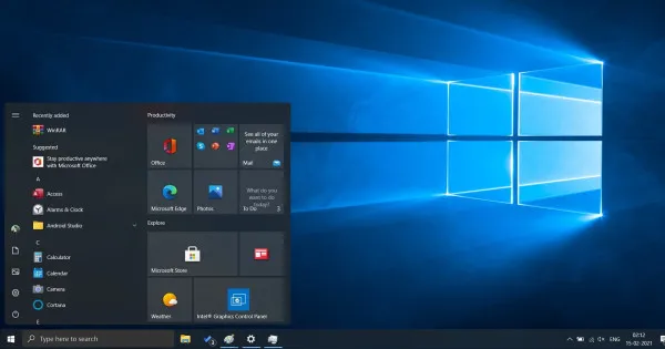  Đầu tiên trên Start Menu