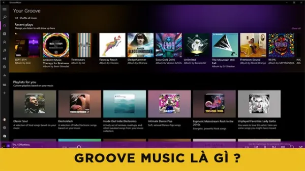 Phần mềm Groove Music