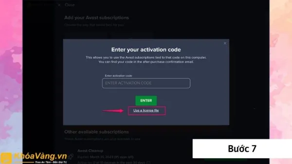 Màn hình sẽ hiển thị thông báo "Your code is valid for multiple subscriptions"