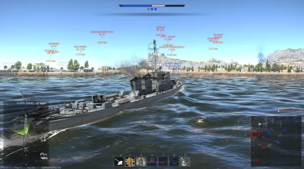 War Thunder điều khiển chiến hạm hải chiến