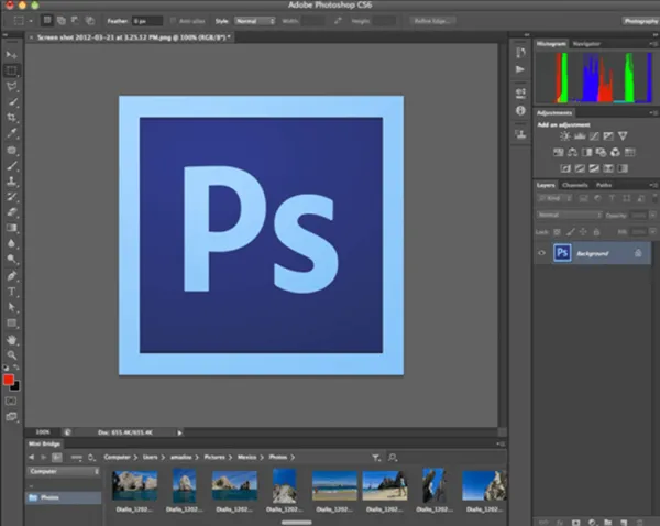 Phần mềm viết chữ lên ảnh trên máy tính Adobe Photoshop CC 