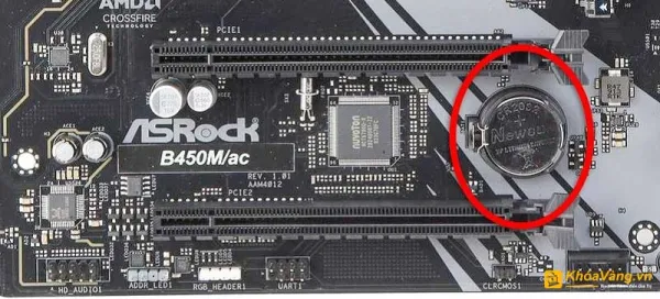 Thảo pin CMOS là cách reset BIOS nhanh