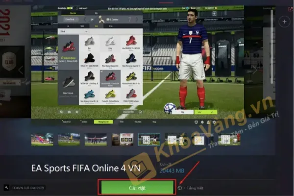 cấu hình máy tính chơi game fifa online 4