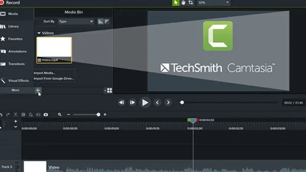 Phần mềm ghi video màn hình Camtasia Studio