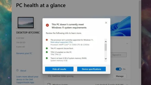 Kiểm tra điều kiện để update PC lên Windows 11