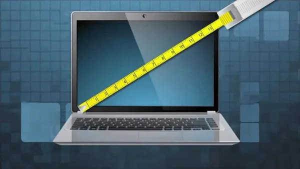 Cách kiểm tra kích thước màn hình laptop bằng phương pháp thủ công