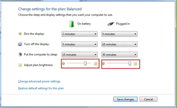 Cách tăng, giảm độ sáng màn hình laptop bằng Adjust Screen Brightness