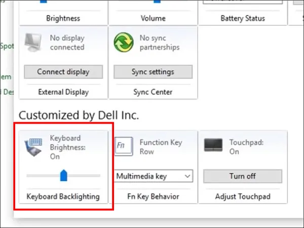 Hướng dẫn bật đèn của bàn phím Laptop HP bằng Control Panel